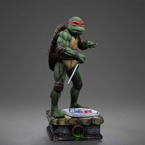 Estatua de las Tortugas Ninja Adolescentes Mutantes a escala 1 de Art Scale Raphael, 21 cm