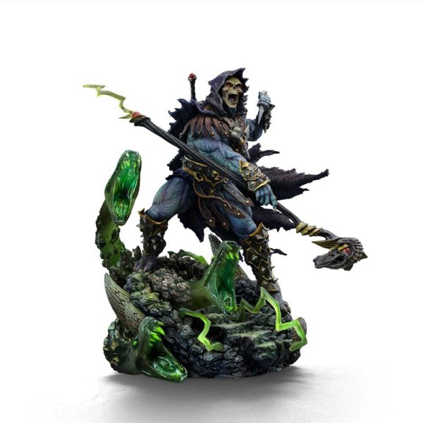 Figurita Maestros del Universo 1/10 Art Scale Deluxe Skeletor Desatado 23 cm