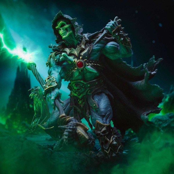 Figurita Maestros del Universo 1/10 Art Scale Deluxe Skeletor Desatado 23 cm