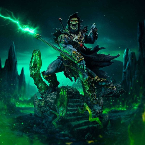 Figurita Maestros del Universo 1/10 Art Scale Deluxe Skeletor Desatado 23 cm