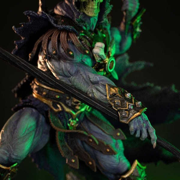 Figurita Maestros del Universo 1/10 Art Scale Deluxe Skeletor Desatado 23 cm