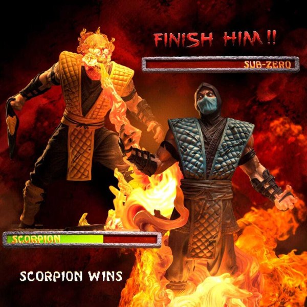 Estatuilla de Mortal Kombat 1 10 Art Scale Scorpion Fatality 27 cm