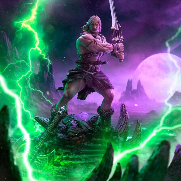 Figurita Maestros del Universo 1/10 Art Scale Deluxe He-Man Desatado 34 cm