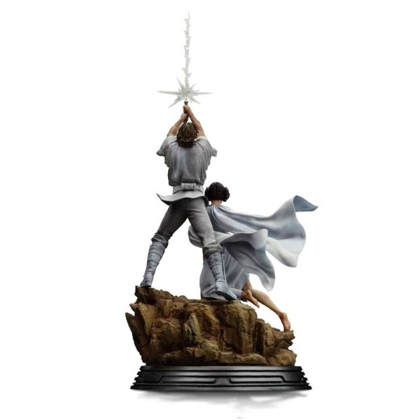 Estatuilla de Star Wars 1:10 Deluxe Art Scale Luke y Leia 41 cm