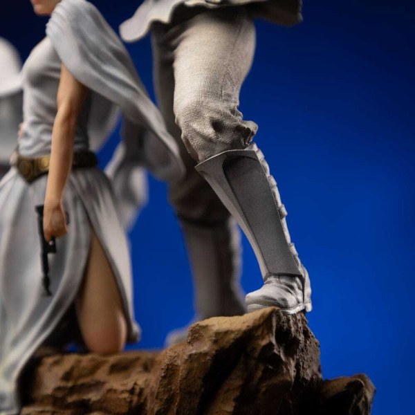 Estatuilla de Star Wars 1:10 Deluxe Art Scale Luke y Leia 41 cm
