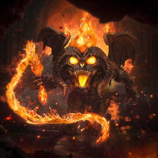 Figura de PVC de Balrog de El Señor de los Anillos Mini Co., 17 cm