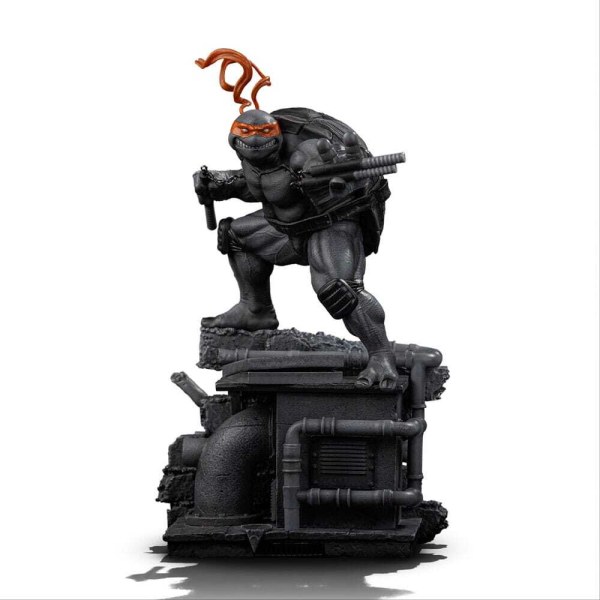 Estatuilla de las 1:10 Scale Michelangelo Variante Blanco y Negro 26 cm