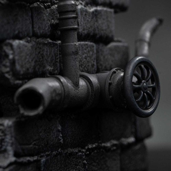 Estatuilla de las 1:10 Scale Michelangelo Variante Blanco y Negro 26 cm