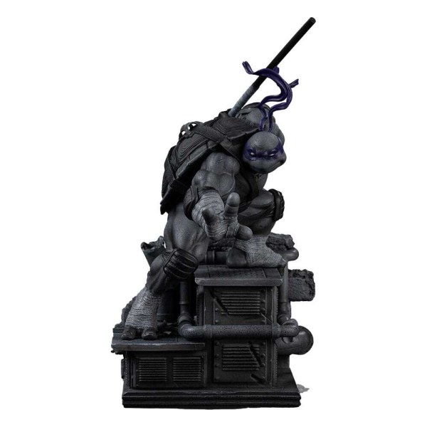 Estatuilla de las 1/10 Scale Donatello Variante Blanco y Negro 26 cm