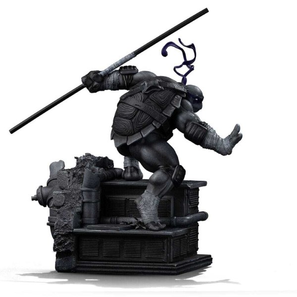 Estatuilla de las 1/10 Scale Donatello Variante Blanco y Negro 26 cm