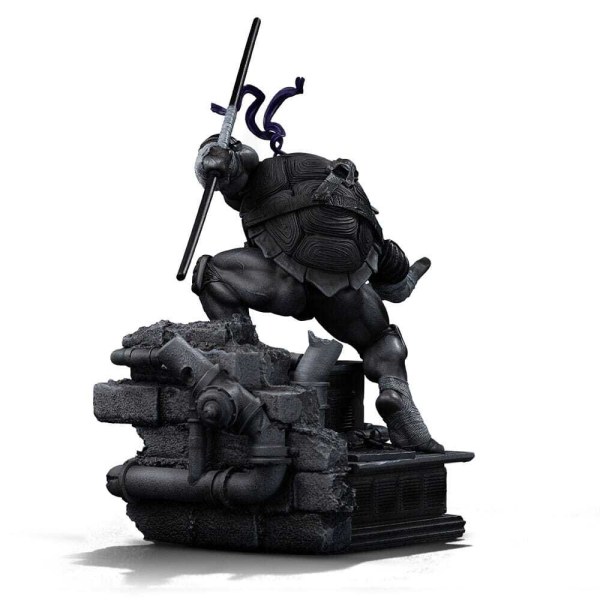 Estatuilla de las 1/10 Scale Donatello Variante Blanco y Negro 26 cm