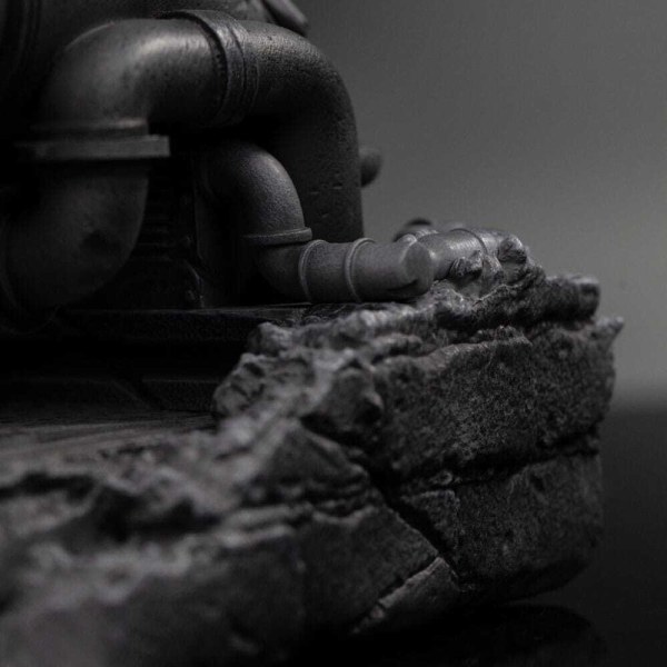 Estatuilla de las 1:10 Scale Leonardo Variante Blanco y Negro 26 cm