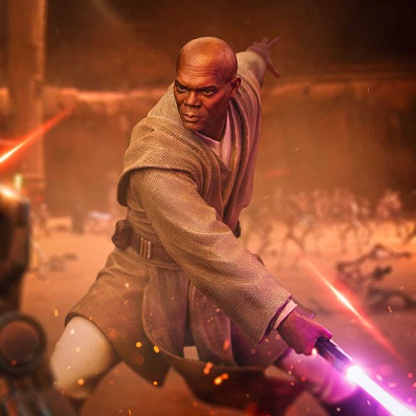 Estatuilla de Star Wars 1/10 Art Scale Mace Windu 18 cm