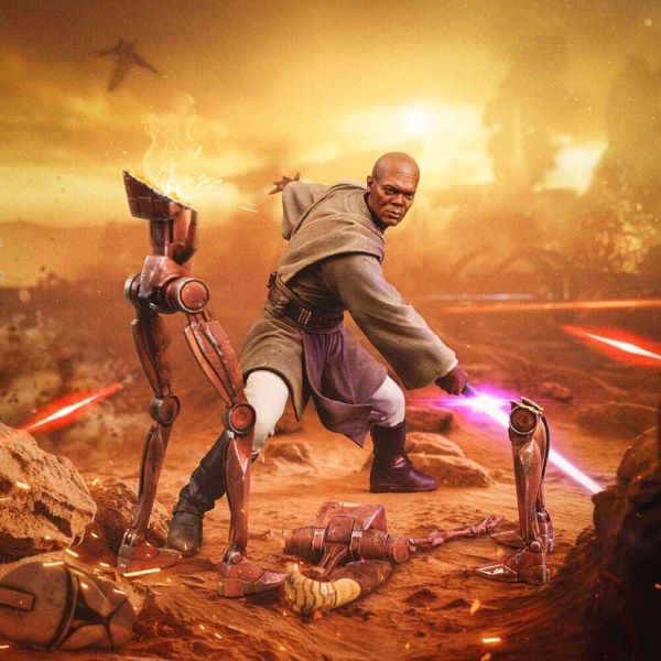 Estatuilla de Star Wars 1/10 Art Scale Mace Windu 18 cm