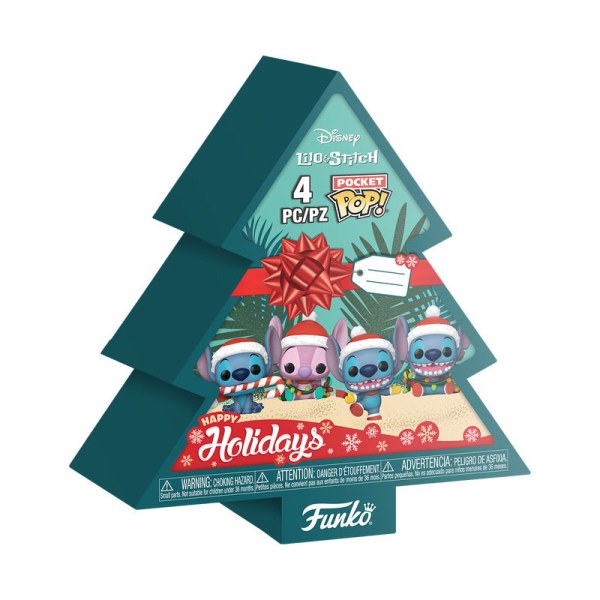 Pack árbol de Navidad 4 Pocket Pop Stitch - Disney Lilo & Stitch