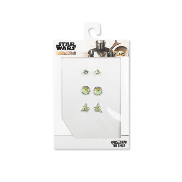 Juego de 3 pares de pendientes Baby Yoda Star Wars