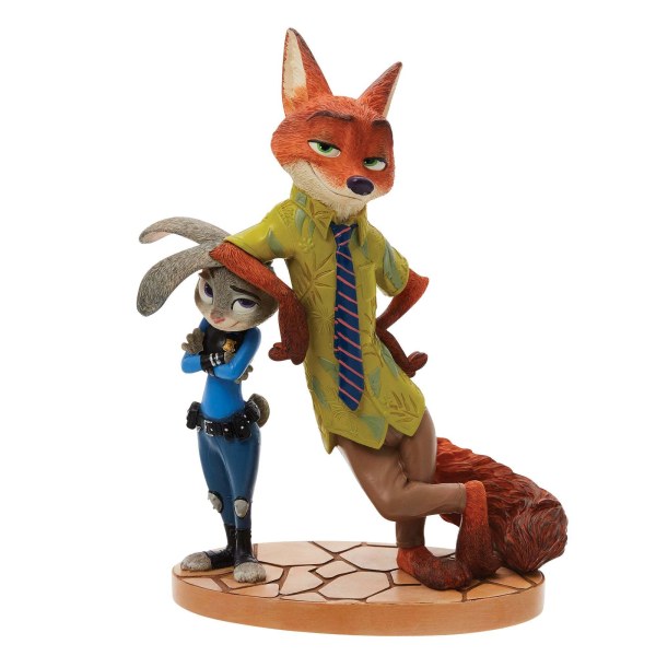 Figura de Nick Wilde y Judy Hopps – Zootopia - Colección Disney Showcase