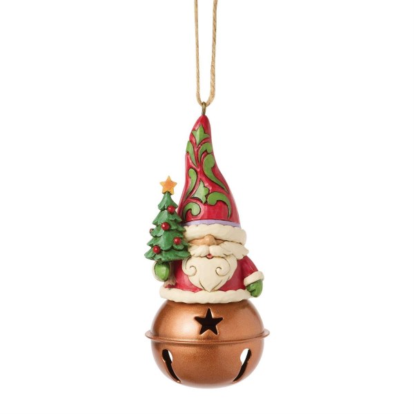 ADORNO GNOMO NAVIDAD CAMPANA - HEARTWOOD CREEK