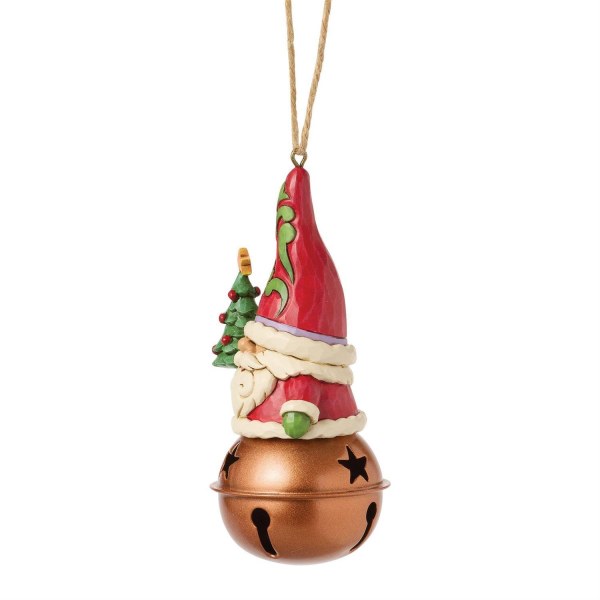 ADORNO GNOMO NAVIDAD CAMPANA - HEARTWOOD CREEK