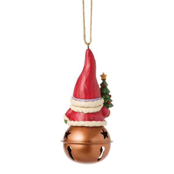 ADORNO GNOMO NAVIDAD CAMPANA - HEARTWOOD CREEK
