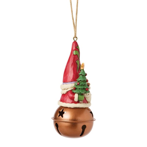 ADORNO GNOMO NAVIDAD CAMPANA - HEARTWOOD CREEK