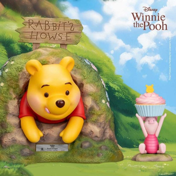 Estatuilla de Winnie the Pooh y Piglet de Disney Master Craft, 33 cm