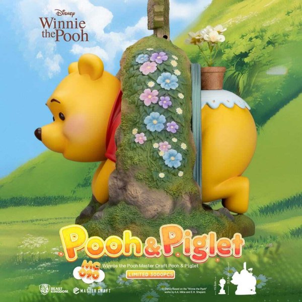 Estatuilla de Winnie the Pooh y Piglet de Disney Master Craft, 33 cm