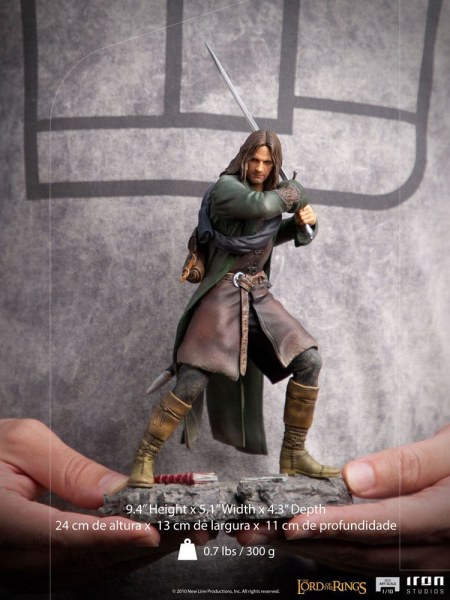 Estatua a escala 1 de El Señor de los Anillos BDS Art Scale Aragorn 24 cm