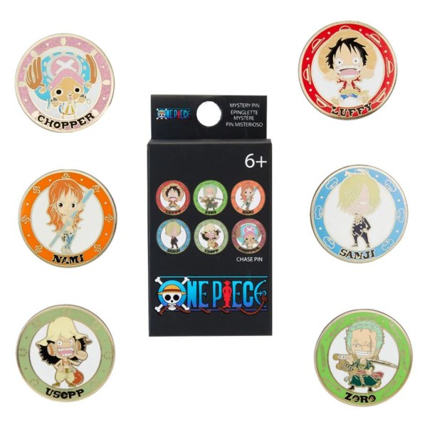 Caja sorpresa Misterio - Pin de esmalte Loungefly - One Piece Chibi