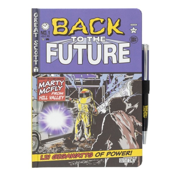 CUADERNO PREMIUM A5 CON LÁPIZ PROYECTOR - REGRESO AL FUTURO