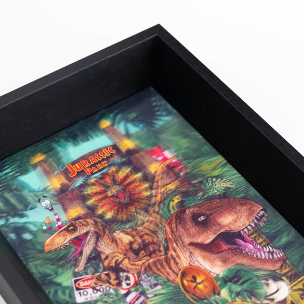 Impresión lenticular enmarcada de Jurassic Park