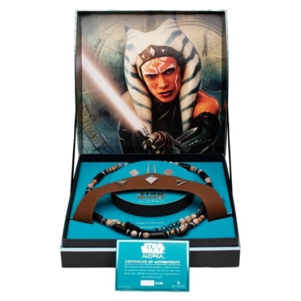 Réplica de Ahsoka Tano de Star Wars : tiara y cinturón de cuentas