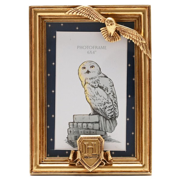 Marco de fotos dorado de Hedwig - Harry Potter