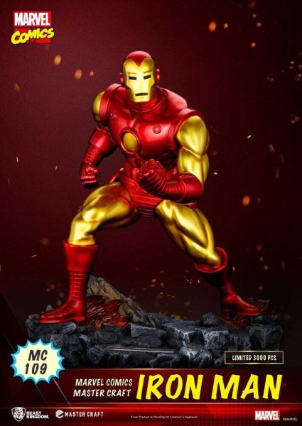 Estatuilla de Iron Man Master Craft de Marvel Comics de 29 cm