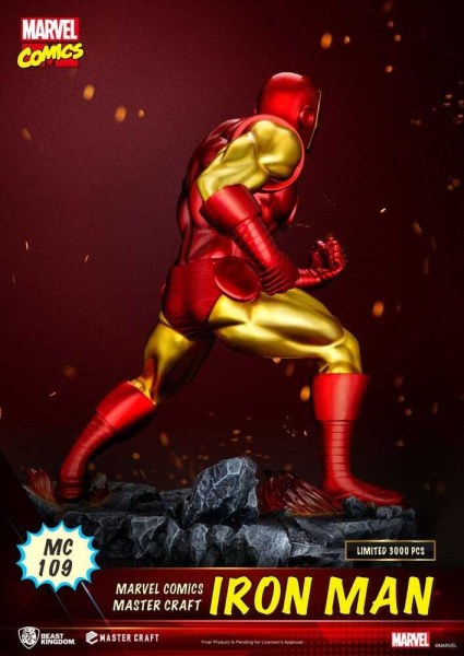Estatuilla de Iron Man Master Craft de Marvel Comics de 29 cm