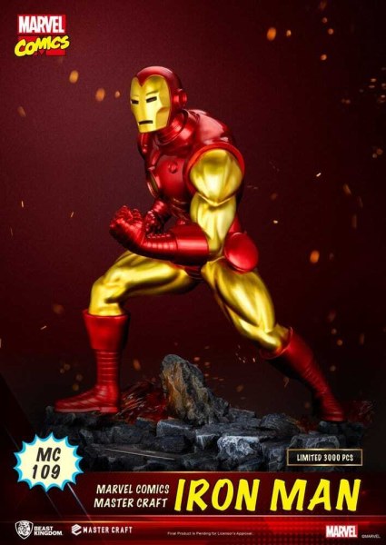 Estatuilla de Iron Man Master Craft de Marvel Comics de 29 cm
