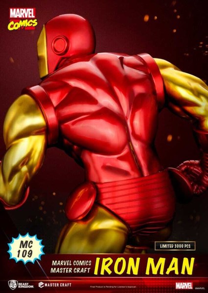 Estatuilla de Iron Man Master Craft de Marvel Comics de 29 cm