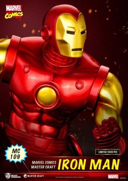 Estatuilla de Iron Man Master Craft de Marvel Comics de 29 cm