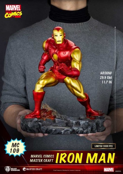 Estatuilla de Iron Man Master Craft de Marvel Comics de 29 cm