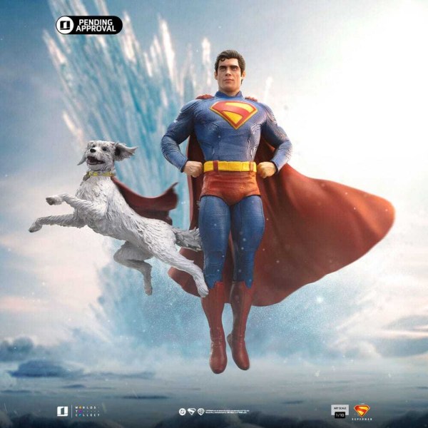 Art Scale Superman y Krypto 32 cm - Iron Studios Superman Legacy