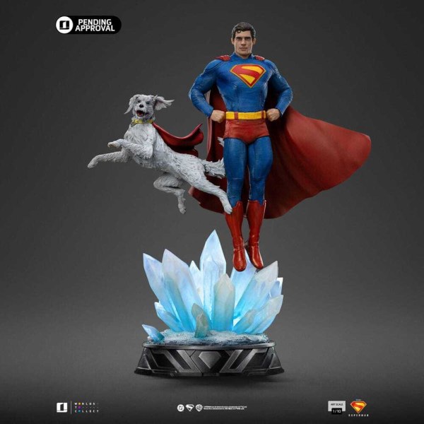 Art Scale Superman y Krypto 32 cm - Iron Studios Superman Legacy