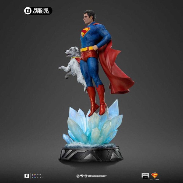 Art Scale Superman y Krypto 32 cm - Iron Studios Superman Legacy