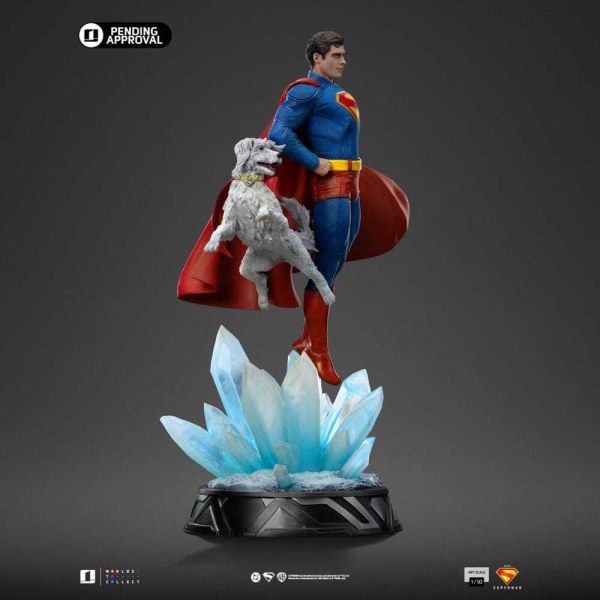 Art Scale Superman y Krypto 32 cm - Iron Studios Superman Legacy