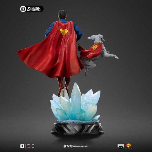 Art Scale Superman y Krypto 32 cm - Iron Studios Superman Legacy