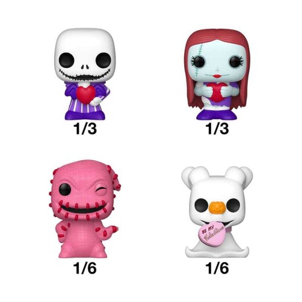 Bitty POP! Personajes misterio de San Valentín - Disney Pesadilla antes de Navidad