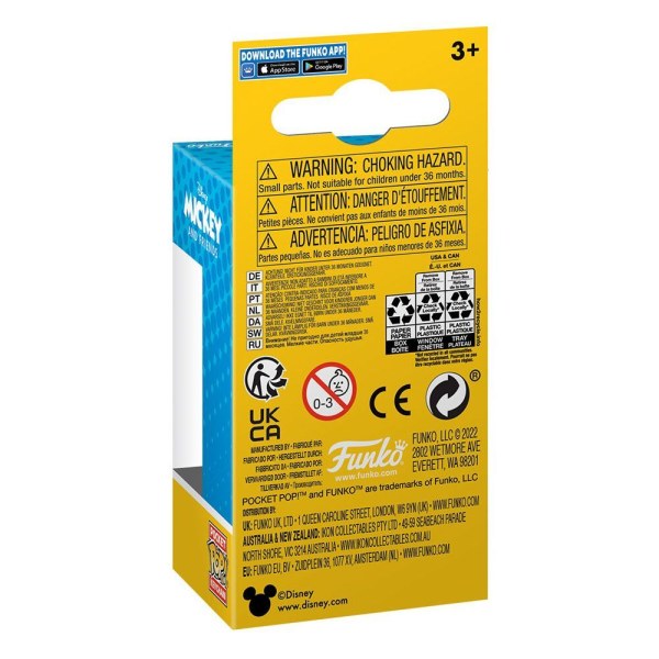 llavero de vinilo Disney Pocket POP! de Mickey Mouse de 4 cm
