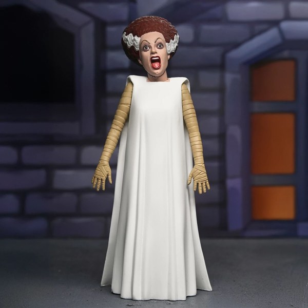 Figura de acción de 6 pulgadas de Universal Monsters – Toony Terrors – La novia de Frankenstein