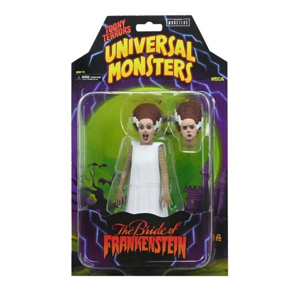 Figura de acción de 6 pulgadas de Universal Monsters – Toony Terrors – La novia de Frankenstein