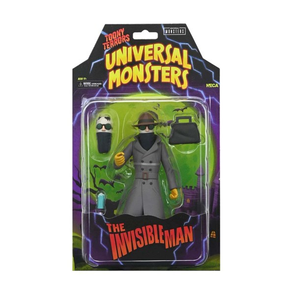 Figura de acción de 6 pulgadas de Universal Monsters – Toony Terrors – El Hombre Invisible
