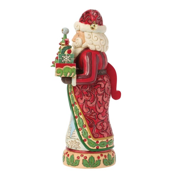 Cascanueces de Papá Noel rojo y verde - Jim Shore
